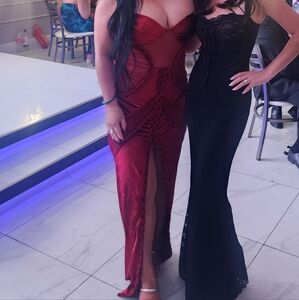 Burgundy dress size Medium